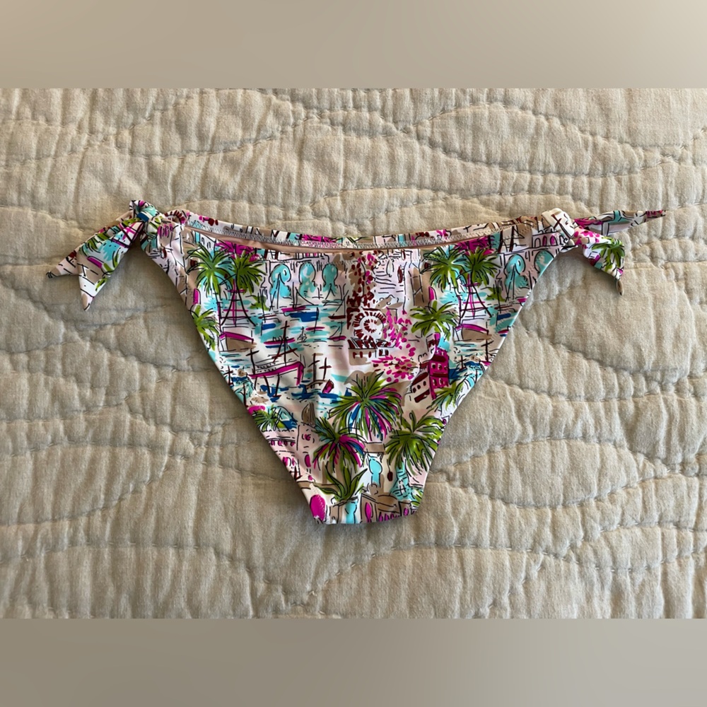 ๐๐ฉต๐ J. Crew womenโs multicolor travel print bikini bottom NWT - Picture 4 of 5